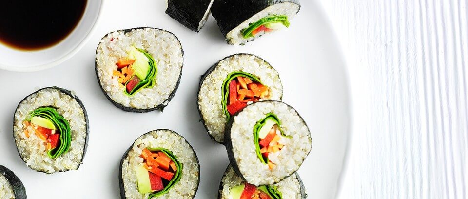 Olive magazine’s vegan quinoa sushi