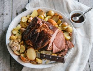 Maple beer baked ham