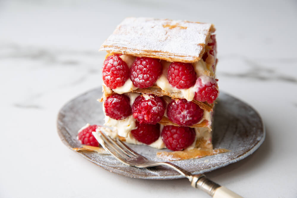 Raspberry Mille Feuille with Maple Custard - Maple from Canada