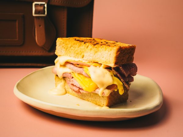 Ham + Cheese Toastie with Maple Hot Sauce