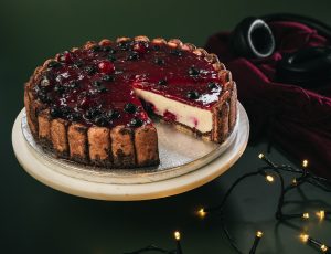 Maple Cherry Tiramisu Cheesecake